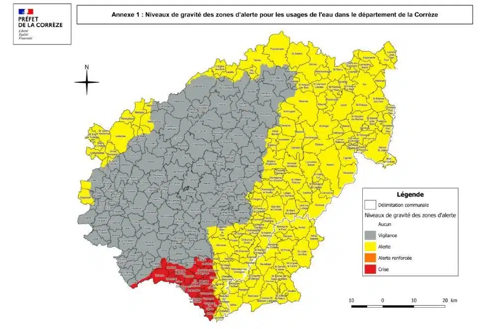 , Sécheresse : une partie de la Corrèze bascule en vigilance crise